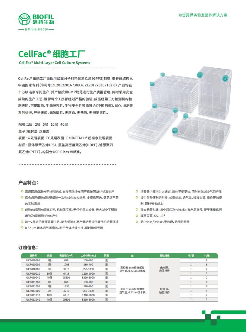 CellFac® 细胞工厂